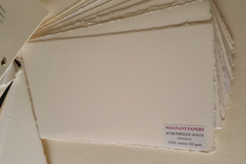 copy of Feuille Papier Aquarelle Toscana de Magnani, 100% coton, 300 Gsm,  simple encollage